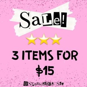 ⭐️ 3 for $15